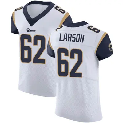 Men's Elite Blake Larson Los Angeles Rams White Vapor Untouchable Jersey