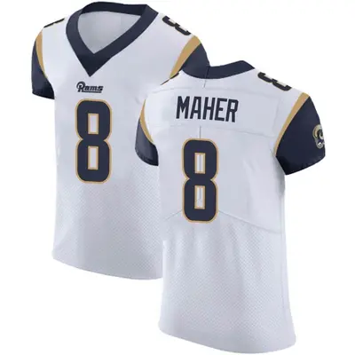 Men's Elite Brett Maher Los Angeles Rams White Vapor Untouchable Jersey