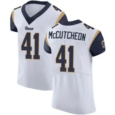 Men's Elite Cameron McCutcheon Los Angeles Rams White Vapor Untouchable Jersey