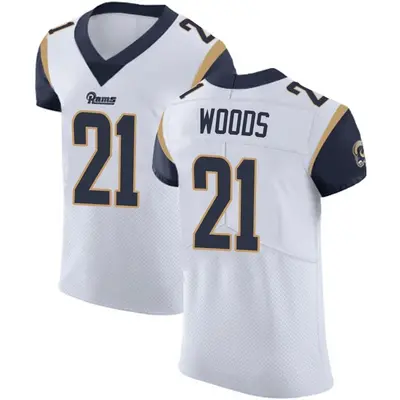 Men's Elite Charles Woods Los Angeles Rams White Vapor Untouchable Jersey