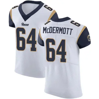 Men's Elite Conor McDermott Los Angeles Rams White Vapor Untouchable Jersey