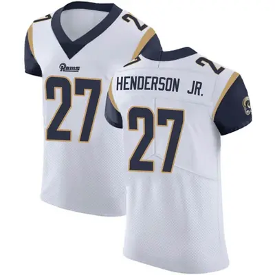 Men's Elite Darrell Henderson Jr. Los Angeles Rams White Vapor Untouchable Jersey