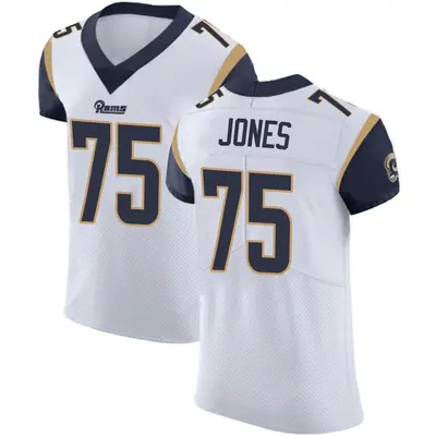 Men's Elite Deacon Jones Los Angeles Rams White Vapor Untouchable Jersey