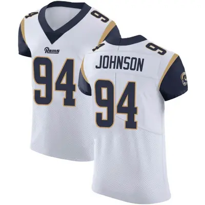 Men's Elite Desjuan Johnson Los Angeles Rams White Vapor Untouchable Jersey