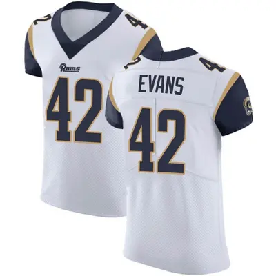 Men's Elite Ethan Evans Los Angeles Rams White Vapor Untouchable Jersey