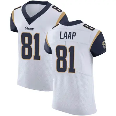 Men's Elite JJ Laap Los Angeles Rams White Vapor Untouchable Jersey