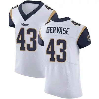 Men's Elite Jake Gervase Los Angeles Rams White Vapor Untouchable Jersey