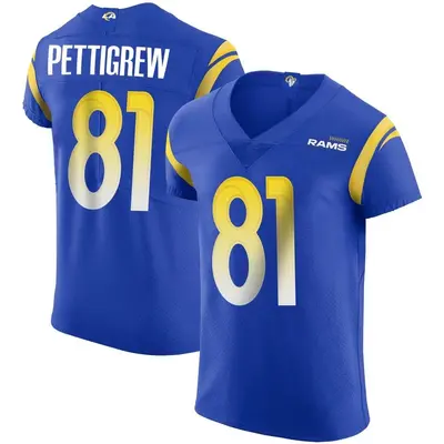 Men's Elite Jamal Pettigrew Los Angeles Rams Royal Alternate Vapor Untouchable Jersey