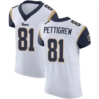 Men's Elite Jamal Pettigrew Los Angeles Rams White Vapor Untouchable Jersey