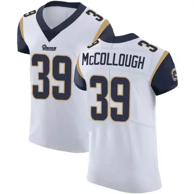 Men's Elite Jaylen McCollough Los Angeles Rams White Vapor Untouchable Jersey