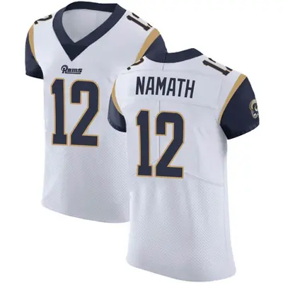 Men's Elite Joe Namath Los Angeles Rams White Vapor Untouchable Jersey