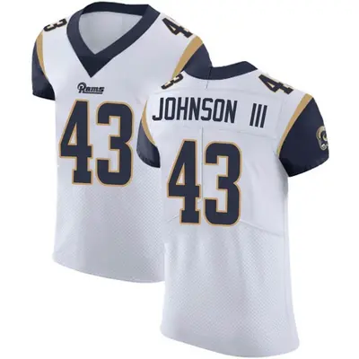 Men's Elite John Johnson III Los Angeles Rams White Vapor Untouchable Jersey