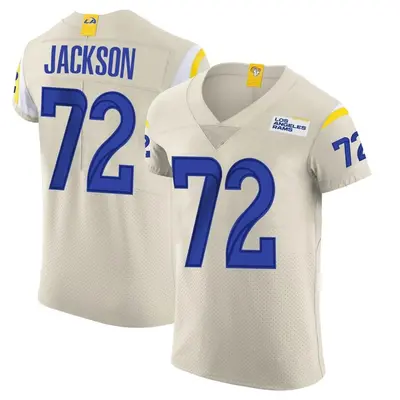 Men's Elite Jonah Jackson Los Angeles Rams Bone Vapor Jersey