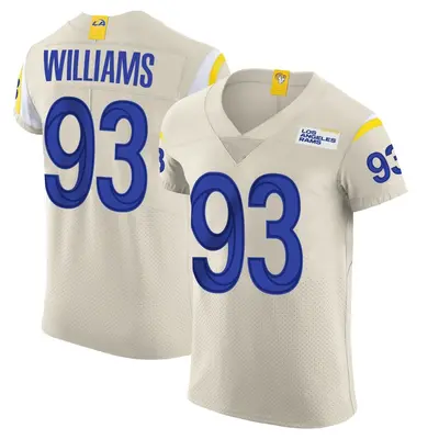 Men's Elite Jonah Williams Los Angeles Rams Bone Vapor Jersey