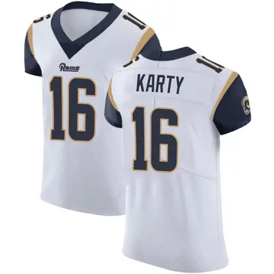 Men's Elite Joshua Karty Los Angeles Rams White Vapor Untouchable Jersey