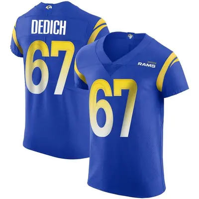 Men's Elite Justin Dedich Los Angeles Rams Royal Alternate Vapor Untouchable Jersey