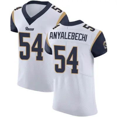 Men's Elite Kelechi Anyalebechi Los Angeles Rams White Vapor Untouchable Jersey