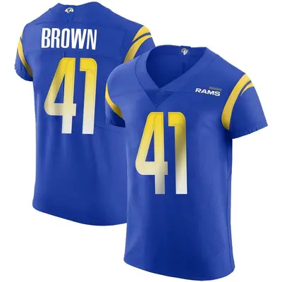 Men's Elite Malcolm Brown Los Angeles Rams Royal Alternate Vapor Untouchable Jersey