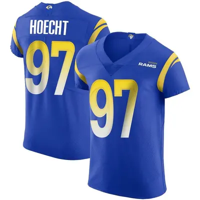 Men's Elite Michael Hoecht Los Angeles Rams Royal Alternate Vapor Untouchable Jersey