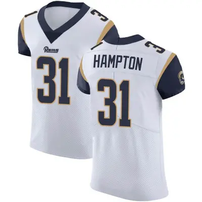 Men's Elite Nick Hampton Los Angeles Rams White Vapor Untouchable Jersey