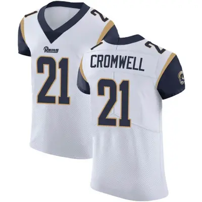 Men's Elite Nolan Cromwell Los Angeles Rams White Vapor Untouchable Jersey