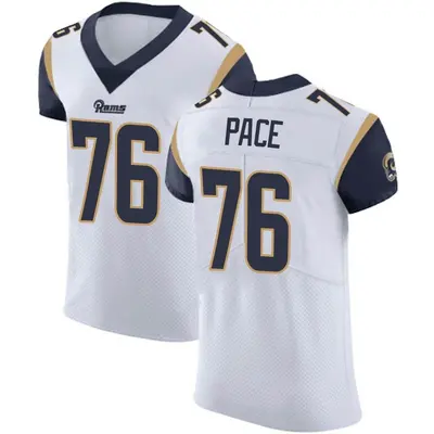 Men's Elite Orlando Pace Los Angeles Rams White Vapor Untouchable Jersey