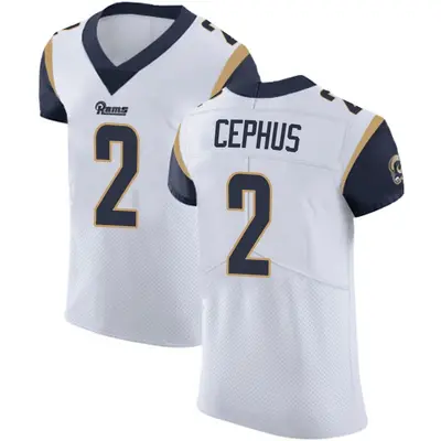 Men's Elite Quintez Cephus Los Angeles Rams White Vapor Untouchable Jersey