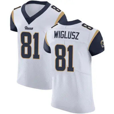 Men's Elite Sam Wiglusz Los Angeles Rams White Vapor Untouchable Jersey