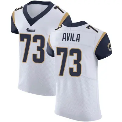 Men's Elite Steve Avila Los Angeles Rams White Vapor Untouchable Jersey