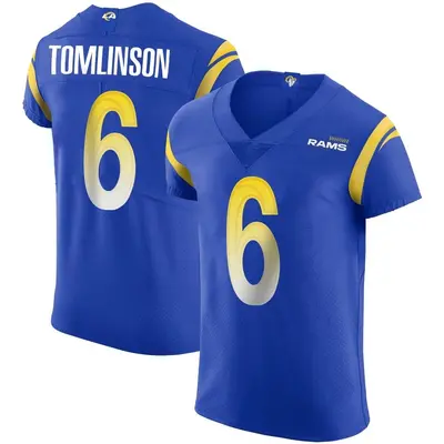 Men's Elite Tre Tomlinson Los Angeles Rams Royal Alternate Vapor Untouchable Jersey