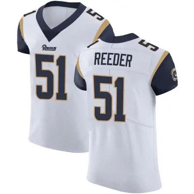 Men's Elite Troy Reeder Los Angeles Rams White Vapor Untouchable Jersey