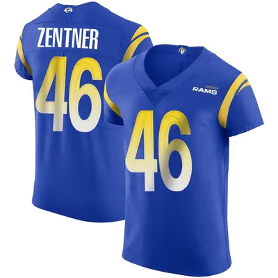 Men's Elite Ty Zentner Los Angeles Rams Royal Alternate Vapor Untouchable Jersey