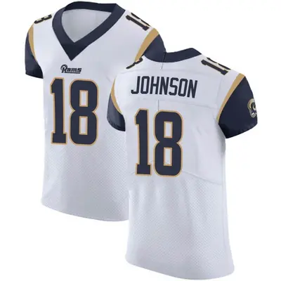 Men's Elite Tyler Johnson Los Angeles Rams White Vapor Untouchable Jersey