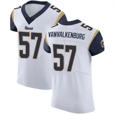 Men's Elite Zach VanValkenburg Los Angeles Rams White Vapor Untouchable Jersey