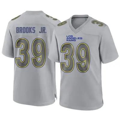 Men's Game Antoine Brooks Jr. Los Angeles Rams Gray Atmosphere Fashion Jersey