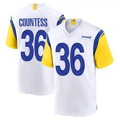 Men's Game Blake Countess Los Angeles Rams White Jersey