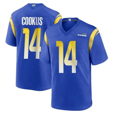 Men's Game Case Cookus Los Angeles Rams Royal Alternate Jersey