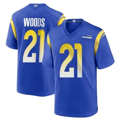 Men's Game Charles Woods Los Angeles Rams Royal Alternate Jersey