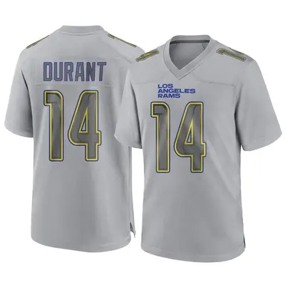 Men's Game Cobie Durant Los Angeles Rams Gray Atmosphere Fashion Jersey