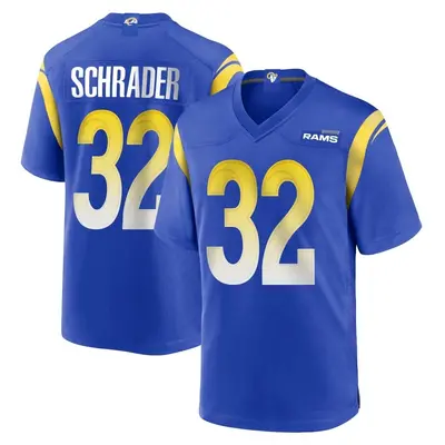 Men's Game Cody Schrader Los Angeles Rams Royal Alternate Jersey