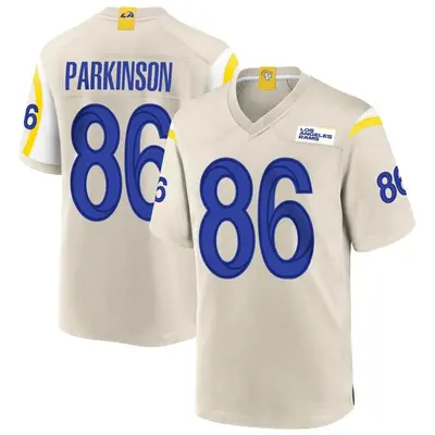 Men's Game Colby Parkinson Los Angeles Rams Bone Jersey