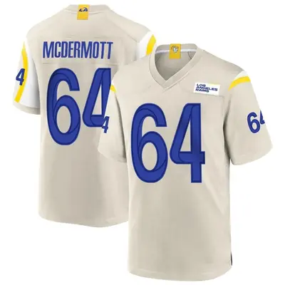 Men's Game Conor McDermott Los Angeles Rams Bone Jersey