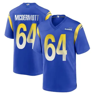 Men's Game Conor McDermott Los Angeles Rams Royal Alternate Jersey