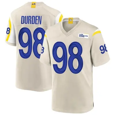 Men's Game Cory Durden Los Angeles Rams Bone Jersey