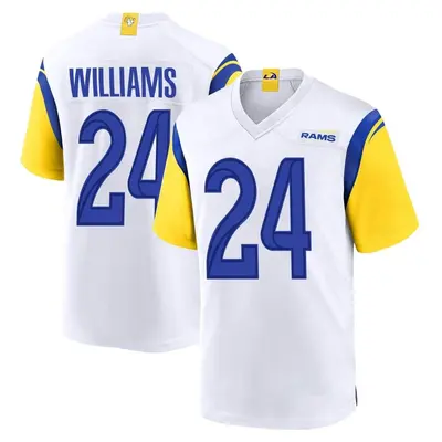 Men's Game Darious Williams Los Angeles Rams White Jersey