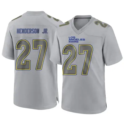 Men's Game Darrell Henderson Jr. Los Angeles Rams Gray Atmosphere Fashion Jersey