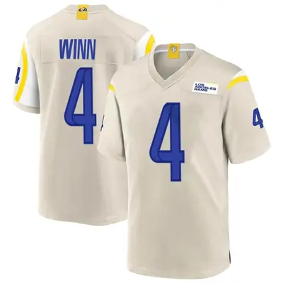 Men's Game Dresser Winn Los Angeles Rams Bone Jersey