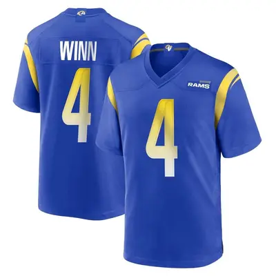 Men's Game Dresser Winn Los Angeles Rams Royal Alternate Jersey