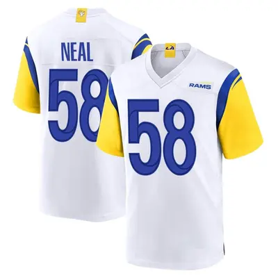 Men's Game Elias Neal Los Angeles Rams White Jersey