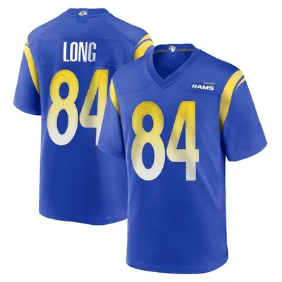 Men's Game Hunter Long Los Angeles Rams Royal Alternate Jersey